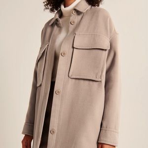 Abercrombie & Fitch oversized shacket